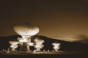 Radio Array at Night