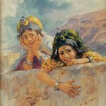 32-Etienne-Dinet-Sur-les-terrasses-un-jour-de-fete
