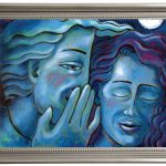 «الهمس».. الصورة المرئية للمفهوم التجريدي «السِّر».. painting 1